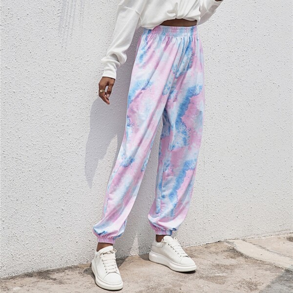 

Tie Dye Slant Pocket Sweatpants, Multicolor