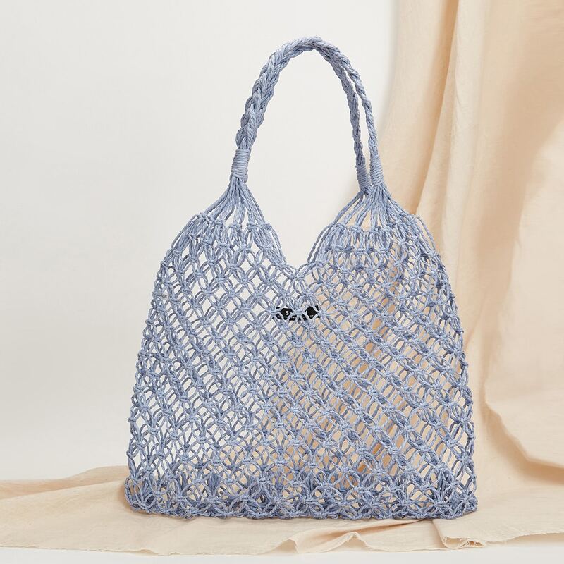 

Hollow Out Tote Bag, Blue
