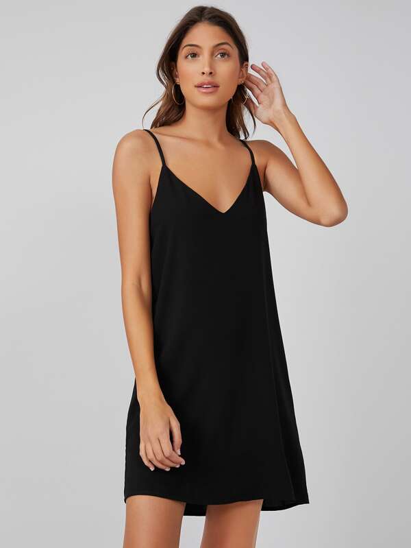 SHEIN EZwear Solid Cami Dress