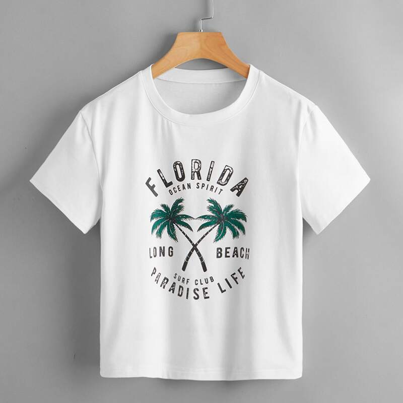 

Letter Graphic Tee, White