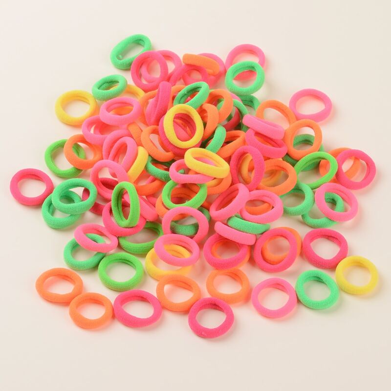 

100pcs Random Colorful Hair Tie, Multicolor
