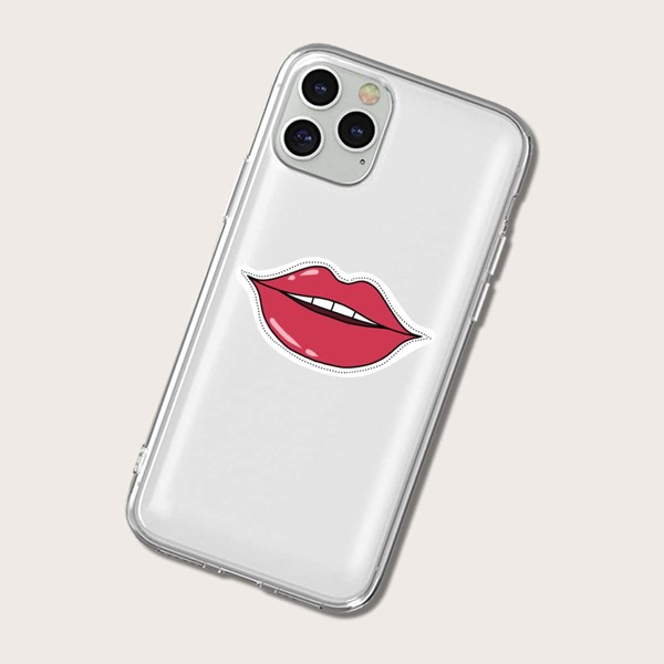 

Red Lip Pattern iPhone Case, Multicolor