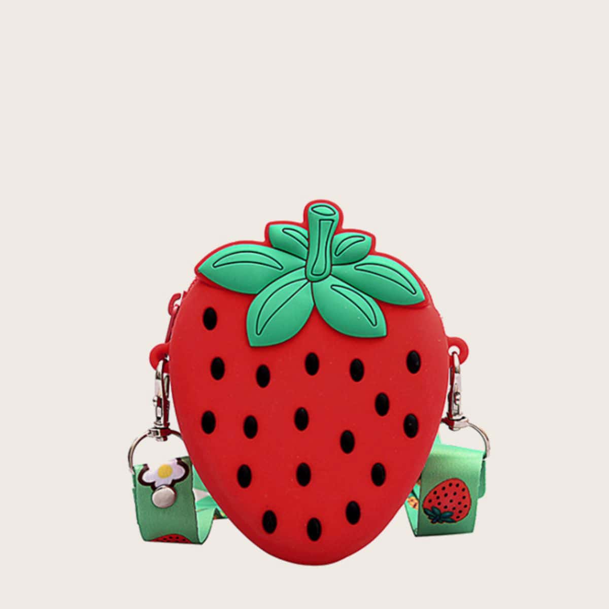 

Strawberry Crossbody Bag, Red