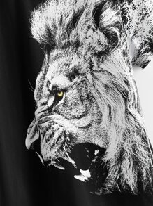 SHEIN Boys Lion Print Tee