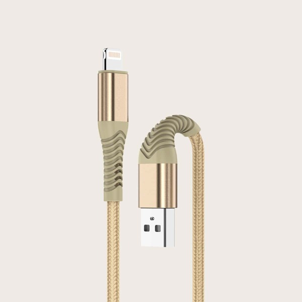 

Braided Phone Data Cable, Gold