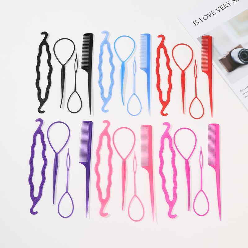 

3sets Random Hair Styling Tool, Multicolor
