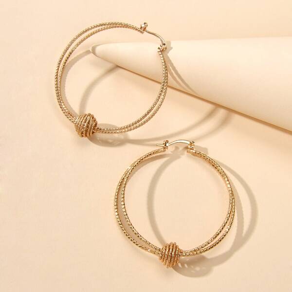 

Layered Hoop Earrings, Gold