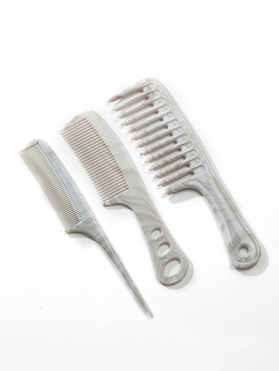 3pcs Marble Pattern Hair Comb Set , Hair Brush/Hair Comb For All Hair Types Black Friday