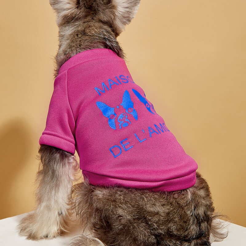 

Letter Graphic Pet Sweatshirt, Hot pink