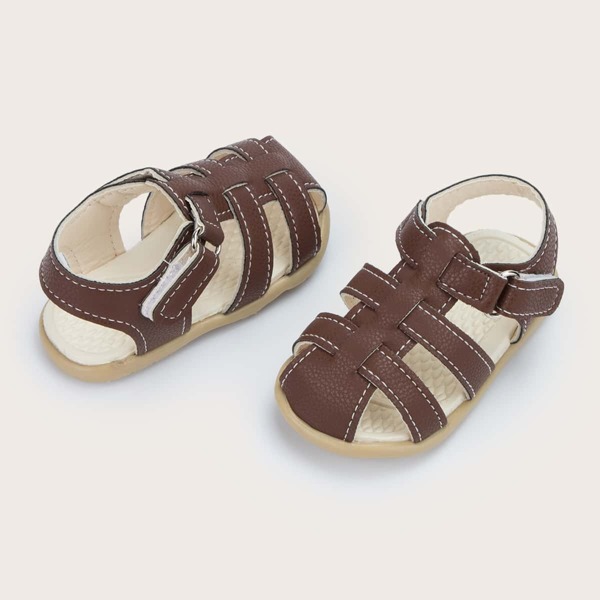 

Baby Boy Ankle Strap Sandals, Brown