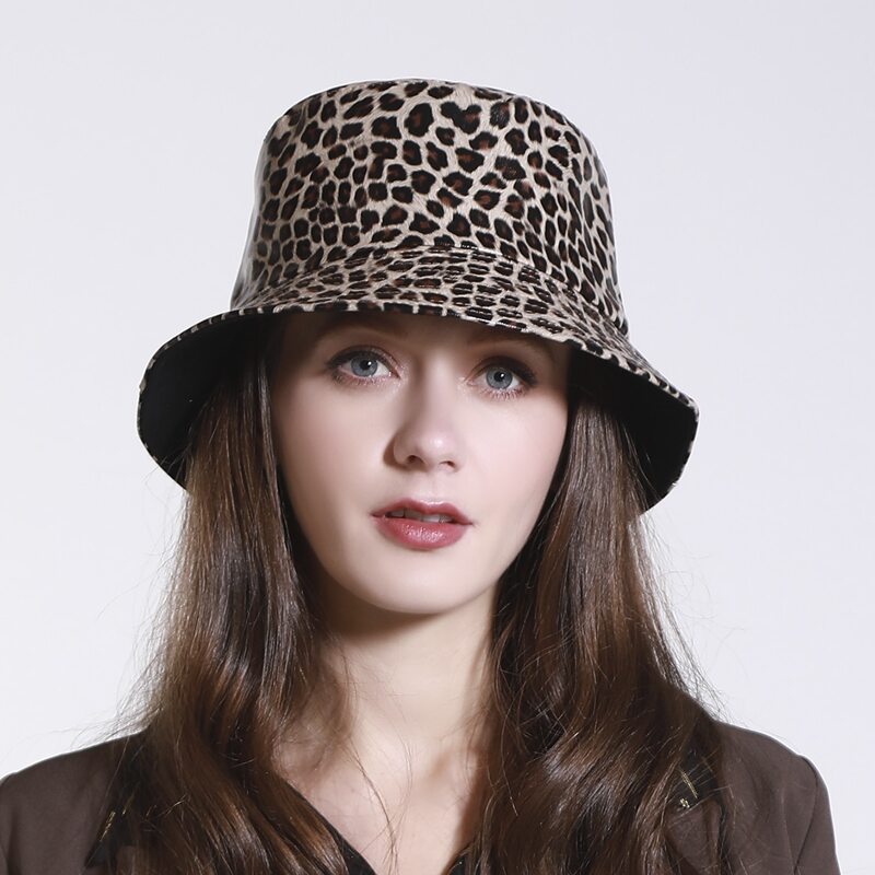 

Leopard Bucket Hat, Multicolor