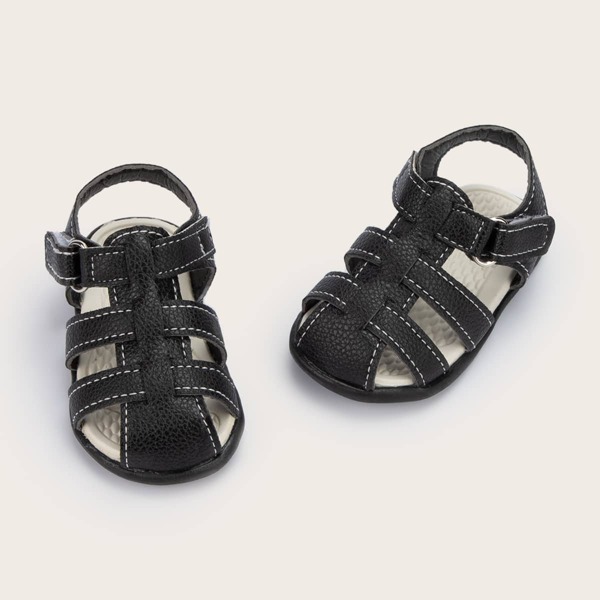 

Baby Boy Ankle Strap Sandals, Black