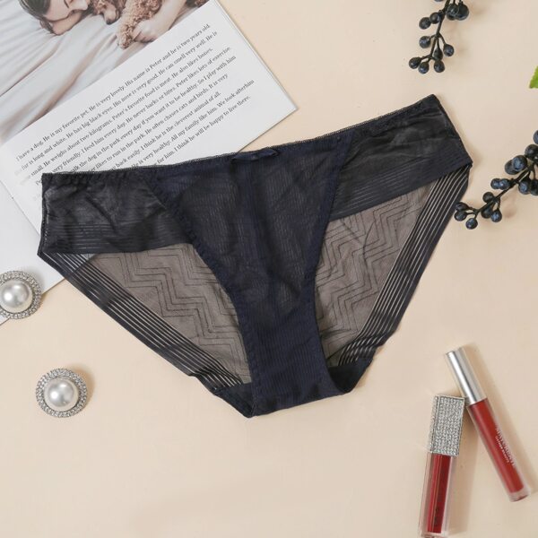 

Sheer Mesh Panty, Navy blue