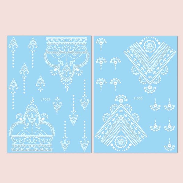 

1sheet Graphic Tattoo Sticker, White