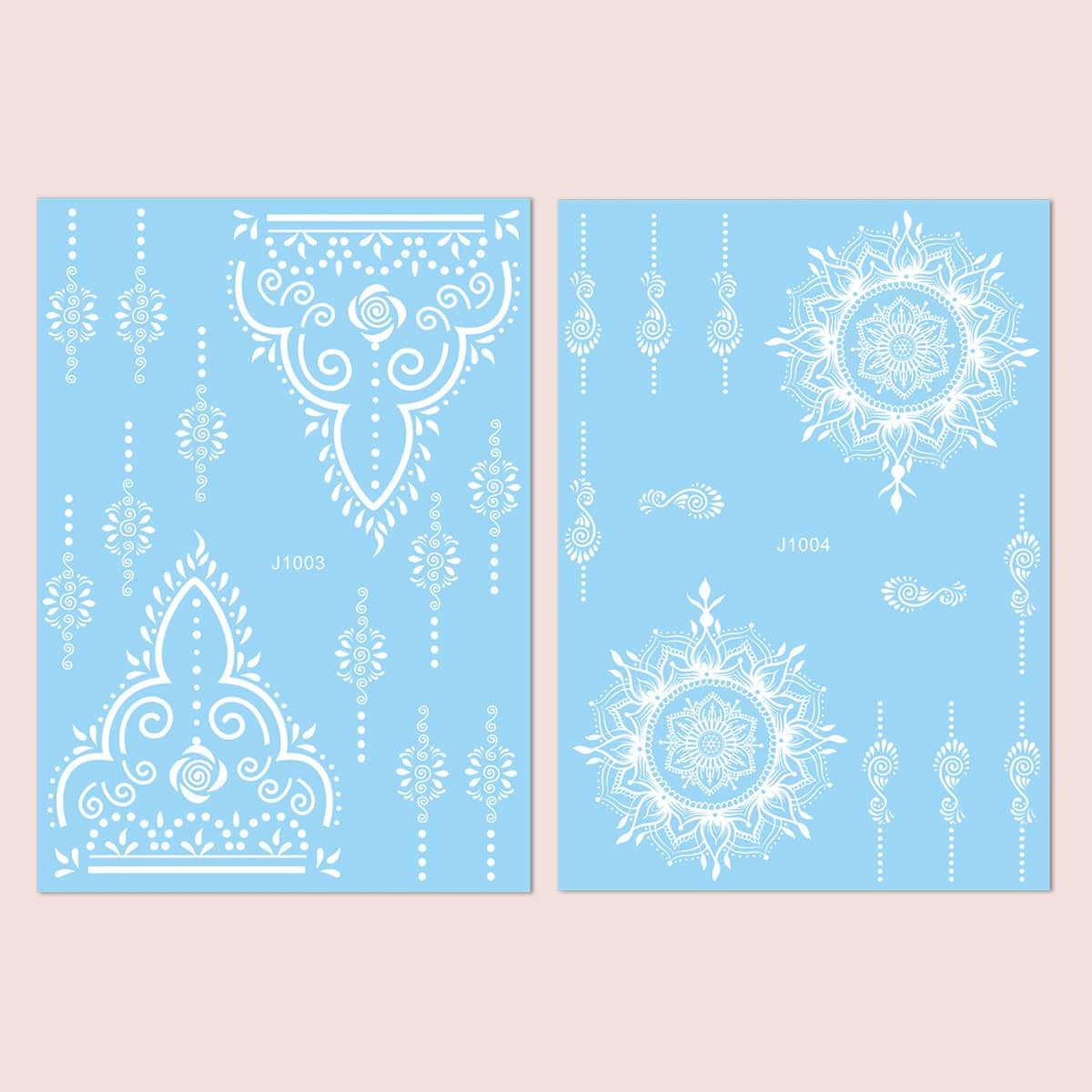 

1sheet Graphic Tattoo Sticker, White