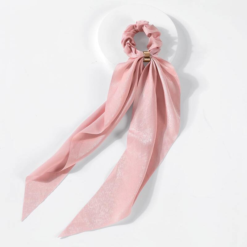 

Knot Design Scarf Hair Tie, Pink