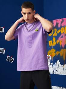 Manfinity VCAY Top con estampado de dibujos animados - Morado - Ver 3