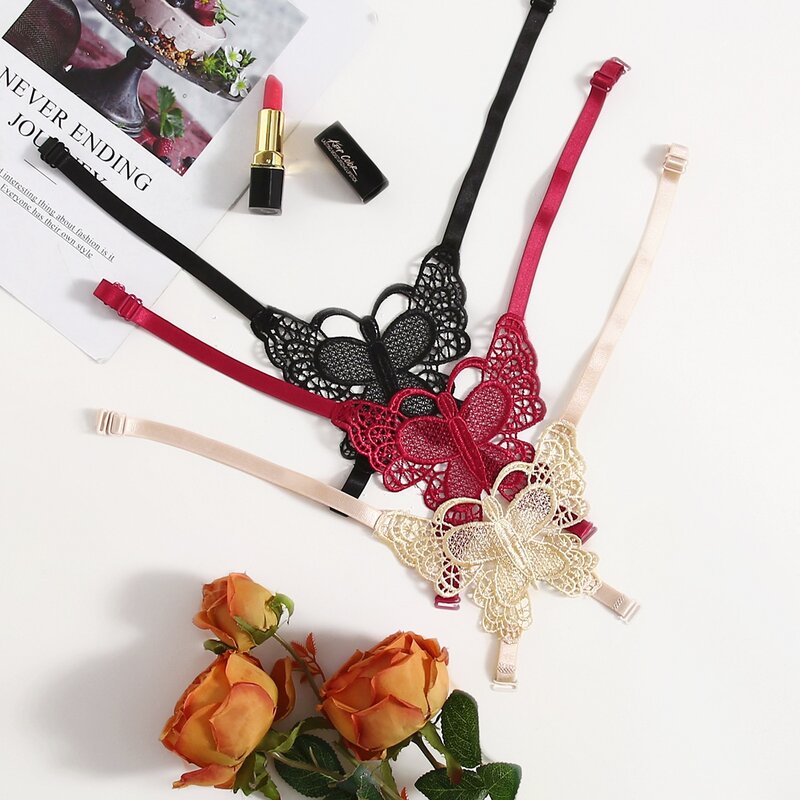 

3pack Butterfly Crochet Bra Strap, Multicolor
