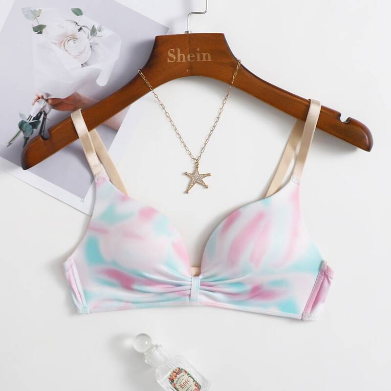 

Tie Dye Ruched Bra, Multicolor