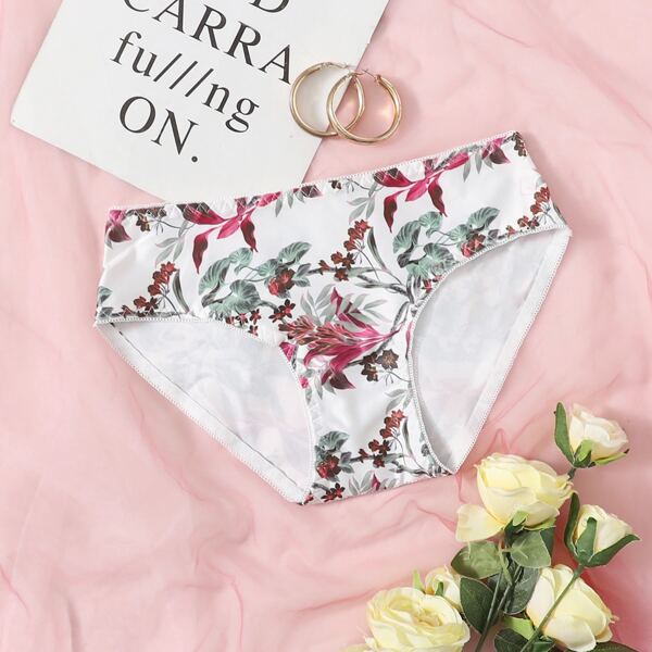 

Leaf Pattern Panty, White
