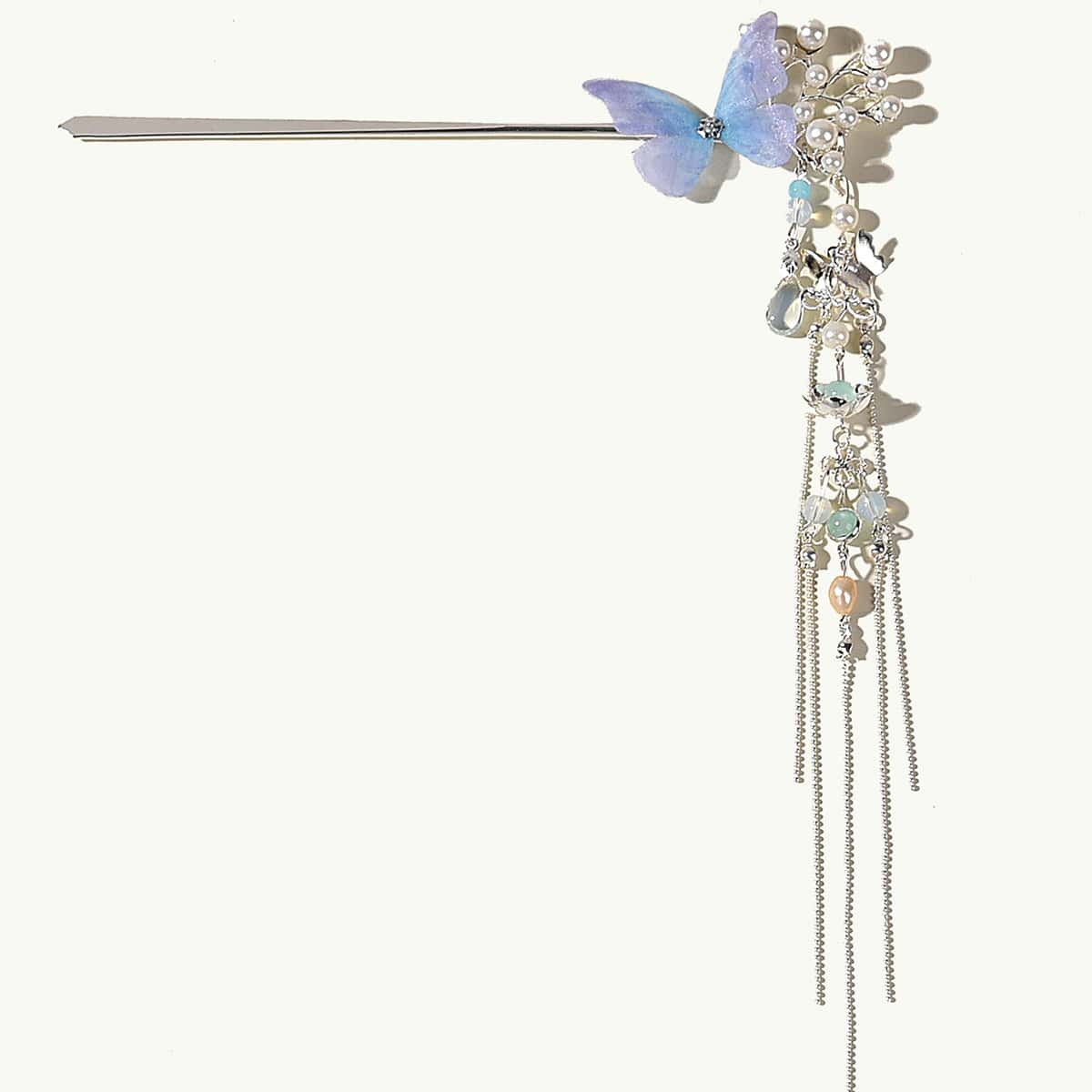 

Faux Pearl Decor Hair Pin, Blue