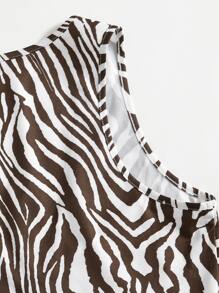 Coolane Top tank de rayas de cuello profundo - Multicolor - Ver 3