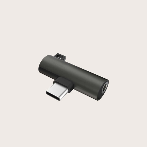 

2 In 1 Charger Cable Adapter, Black