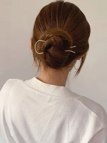 3 cái Ghim Tóc Tối giản - Nhiều màu - Xem 2