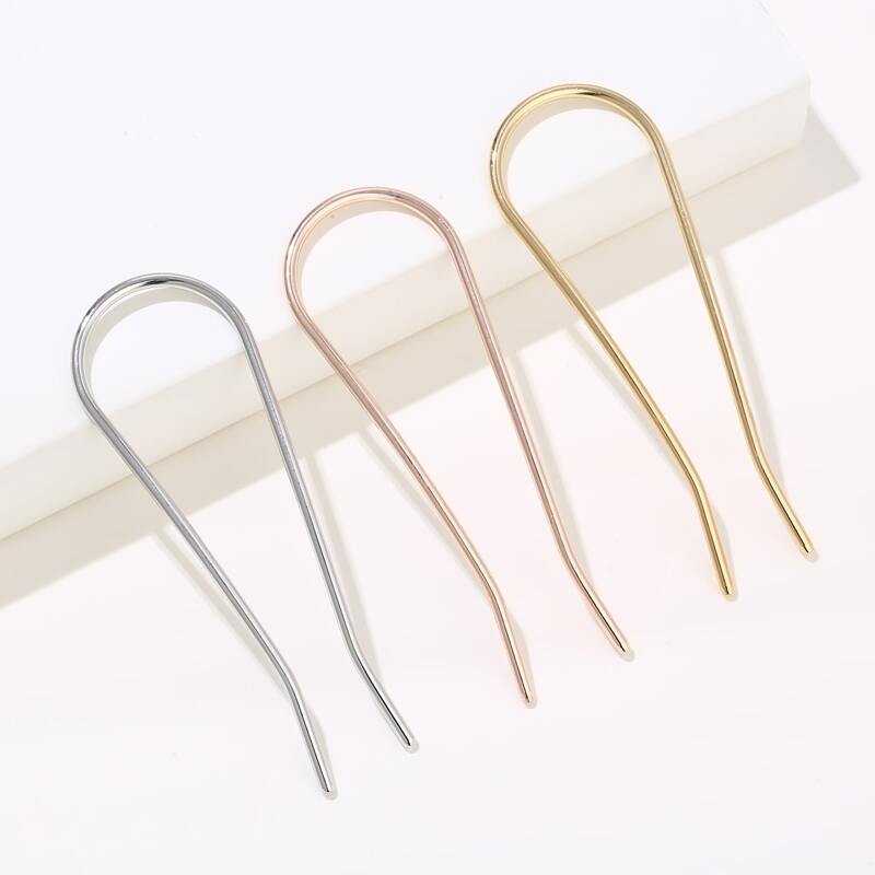 

3pcs Minimalist Hair Pin, Multicolor