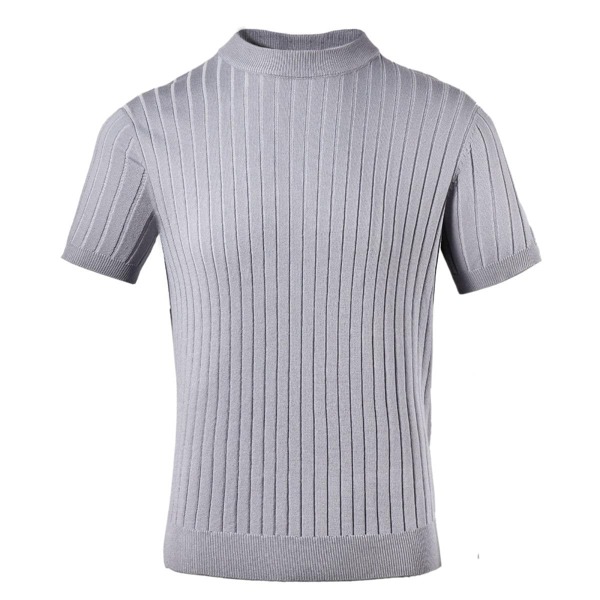 

Men Ribbed Knit Sweater, Light grey