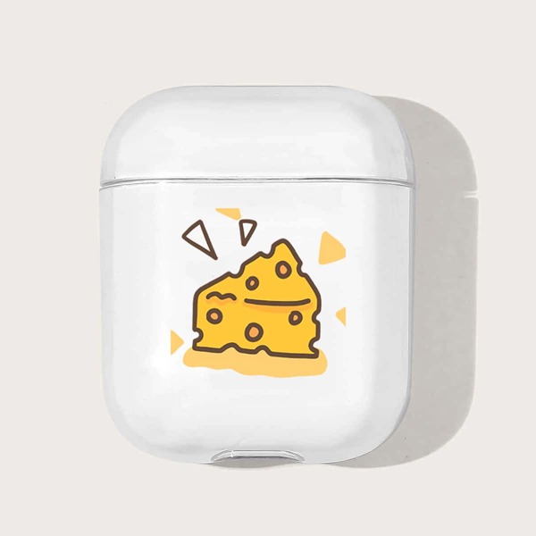 

Cheese Pattern Clear Airpods Case