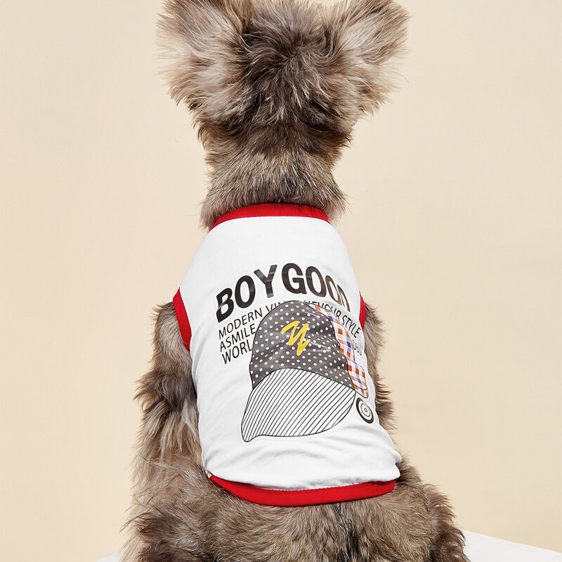 

Letter Graphic Pet Tank Top, White