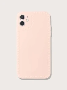 心形圖案iPhone手機殼 - 淺粉色 - 查看 2