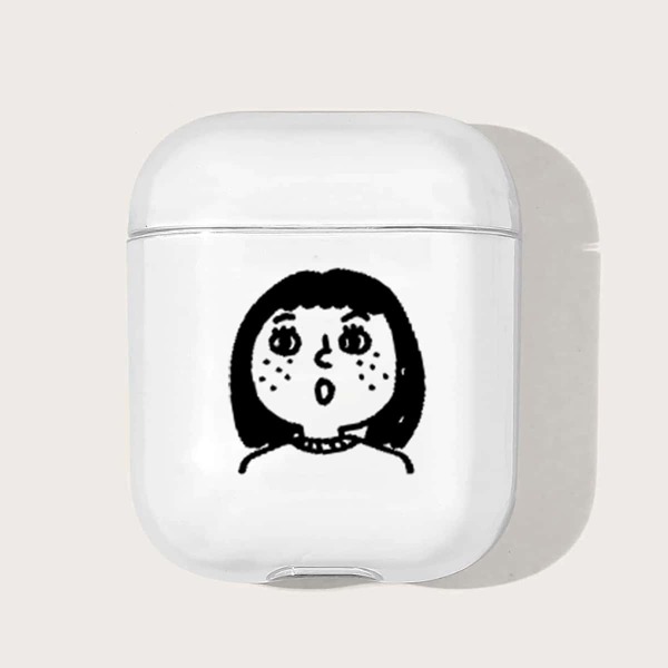 

Прозрачный чехол для Airpods с рисунком