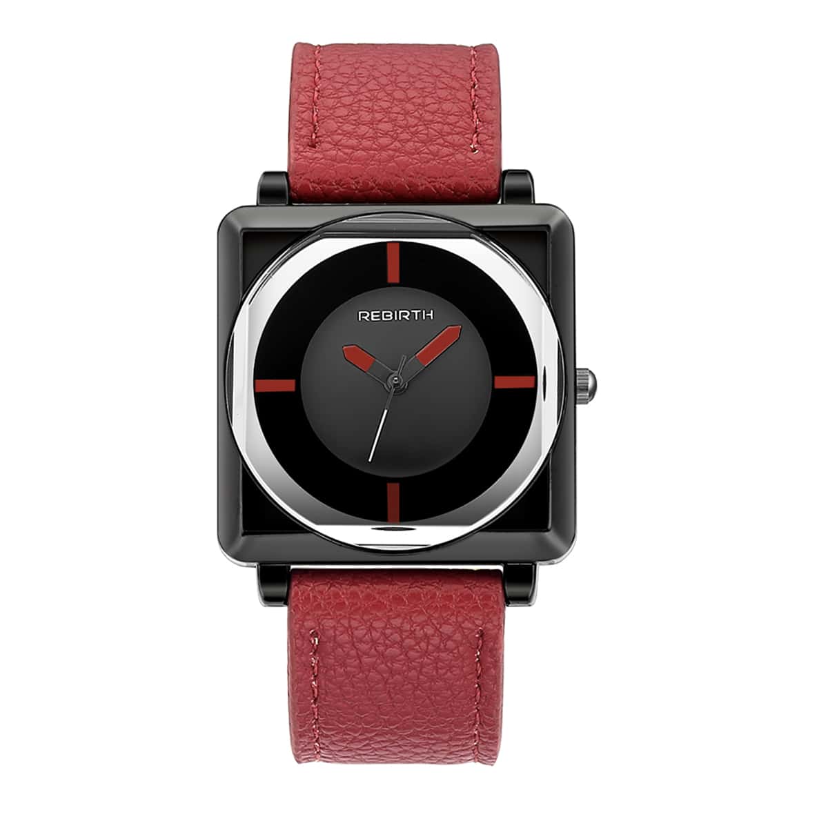 

PU Leather Strap Pointer Quartz Watch