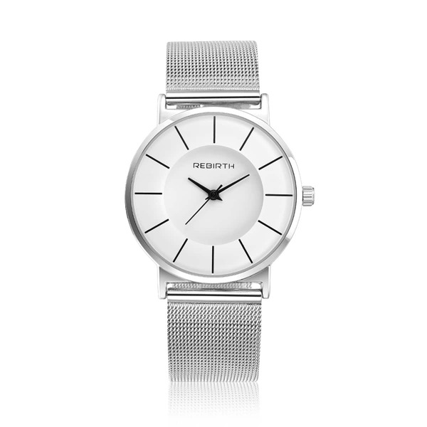 

Round Pointer Mesh Strap Quartz Watch