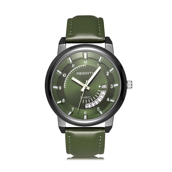 

Men Round Pointer Date Quartz Watch