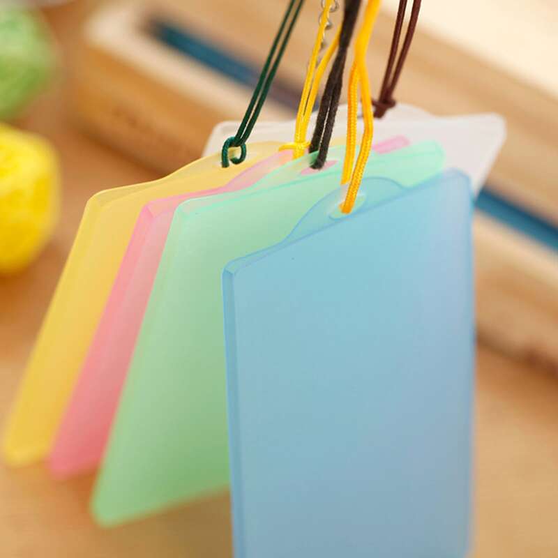 

10pcs Random Color Card Holder Without Lanyard, Multicolor