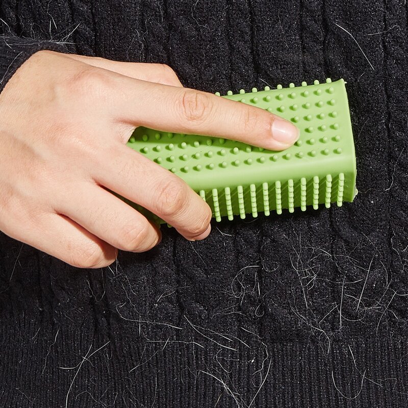

1pc Pet Hair Remover Brush, Green