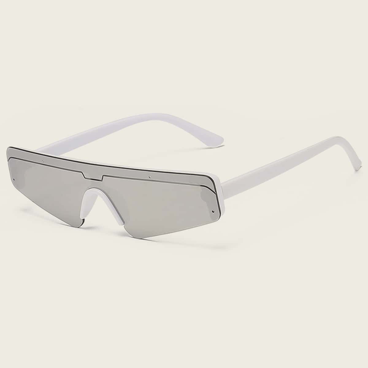 

Rimless Flat Top Sunglasses