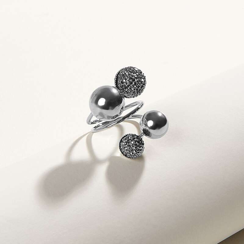 

Ball Wrap Ring, Silver