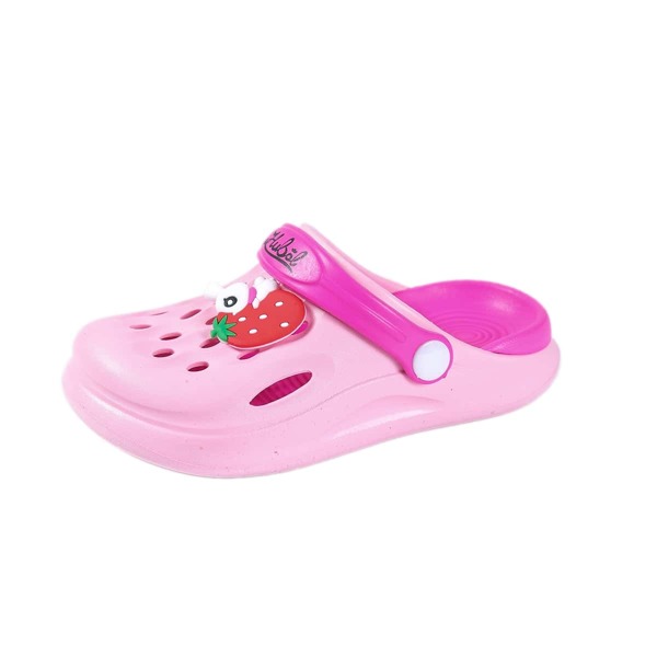 

Toddler Girls Cartoon Patch Vented Clogs, Pink