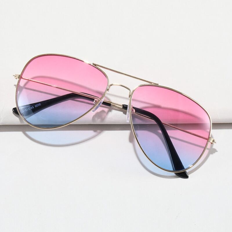 

Top Bar Ombre Aviator Sunglasses