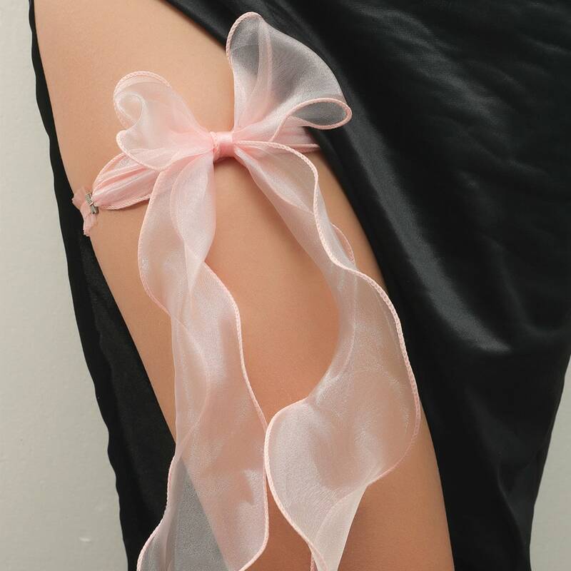

Bow Knot Mesh Body Jewelry, Pink