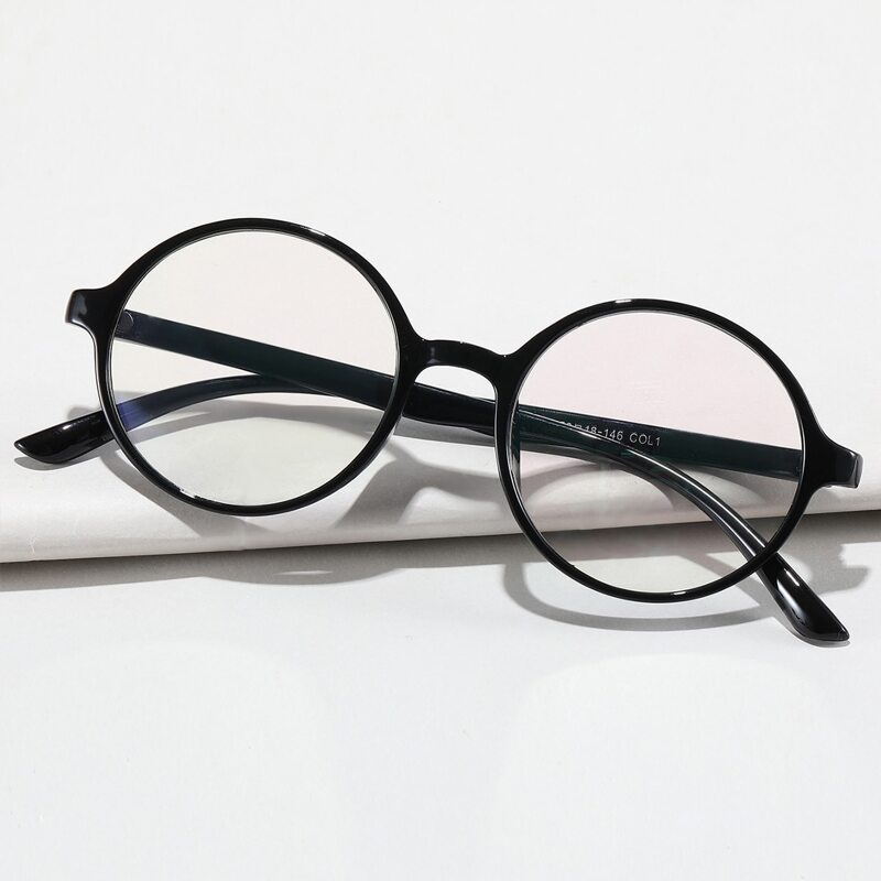 

Guys Round Frame Eyeglasses, Black