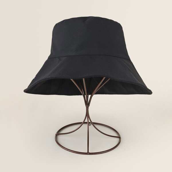 

Embroidery Bucket Hat, Black