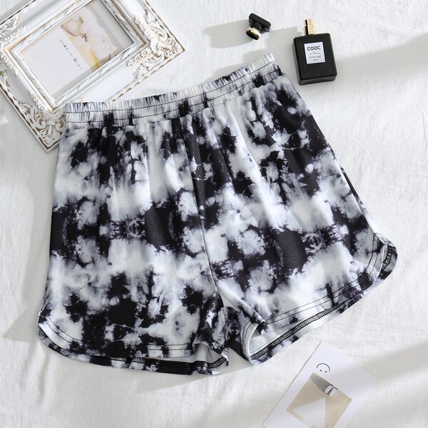 

Tie Dye Track Shorts, Multicolor