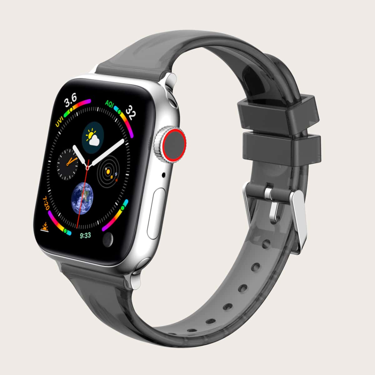 

Eyelet Apple Watchband, Black