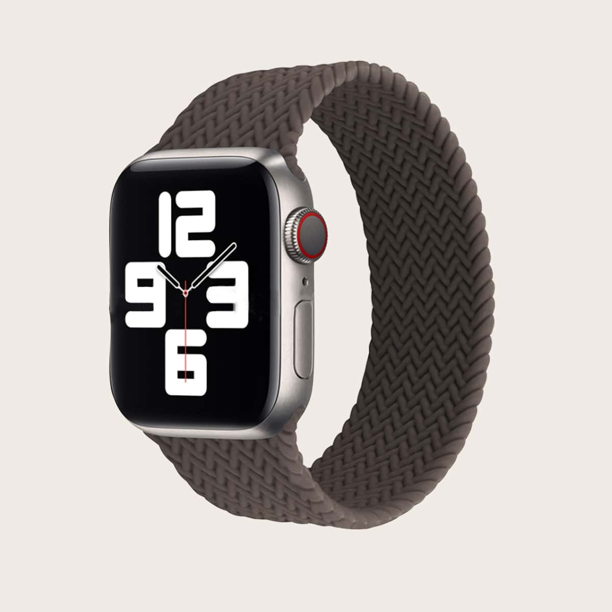 

Elastic Silicone Apple Watchband, Coffee brown