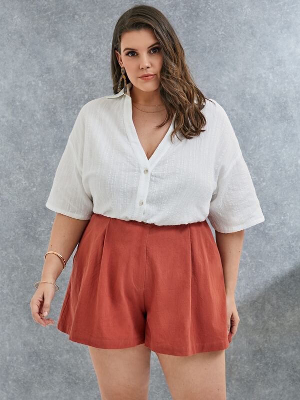 Shein plus size shorts Clearance